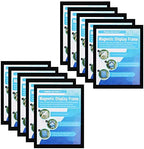 Self-Adhesive Magnetic Document Sign Holder 8.5X11'',Black,Pack of 10 by MFoffice