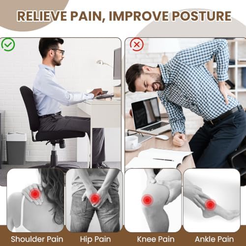 StrongTek Ergonomic Wooden Foot Stool Under Desk, 3 Angles, Non-Slip - Image 3