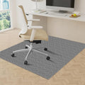 KMAT Office Chair Mat, 47x47in Heavy Duty Hardwood/Tile Floor Protector, Floor Mat Computer Desk Mat for Rolling Chairs, Work, Study, Office, Grey by KMAT