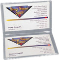 StoreSMART - Metallic Silver Folding Business Card Holders - 10 Pack - Polypropylene Plastic (RPP2915MS-10) by StoreSMART