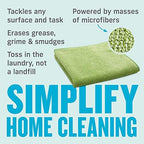 E-Cloth Microfiber Cloth, World's Leading Premium Microfiber Cleaning Cloth, Twice as Durable as Competition, 1 Year Guarantee, Ideal for Kitchen, Countertops, Sinks, and Bathrooms, Green, 8 Pack - Image 3