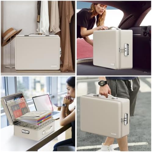 DocSafe 6400°F Fireproof Document Box with Lock, 10 Layers Heat Insulated - Image 6