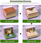 3D Memo Pad Time Piece Calendar 2027, 3D Tear-Off Art Desk Calendar 2027, Creative 3D Memo Pad Paper Art Tree House DIY Paper Carving Decoration (Mizuse) - Image 4