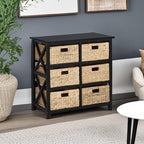 eHemco 3 Tier X-Side End Storage Cabinet, Black - Image 5