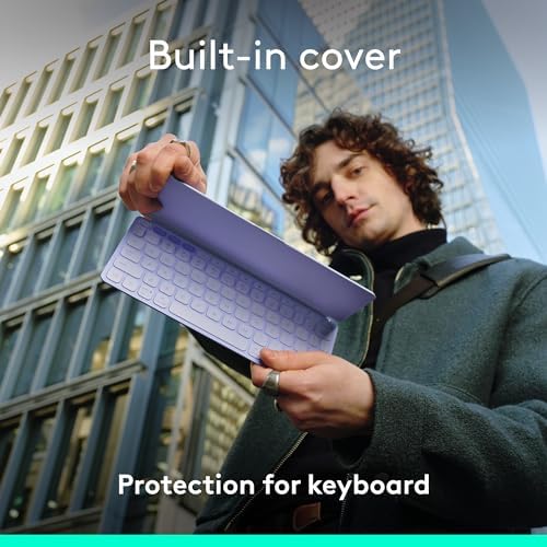 Logitech Keys-to-Go Bluetooth Keyboard for Windows, Android, Linux - Lilac - Image 3