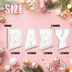 Plastic Fillable BABY Letter Board, BABY Shower PLA Charcuterie Acrylic Letters, Reusable Party Decor Centerpiece Tray - Image 4