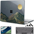 Mektron Case for 13.5" Microsoft Surface Laptop 5/4/3 with Metal Palm Rest Model 1951/1868, 2019/2021/2022 Release Plastic Hard Shell Cover with Screen Protector, Abstract Mountain C112 by Mektron