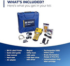 Brady M410 Handheld Portable Label Printer Kit with Safety and Facility ID Software, Carrying Case, Rechargeable Battery and Charger, Magnetic and Utility Holders, 11.5" H x 6" W x 3.5" H - Image 2