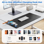 2nd Gen Wireless Charging Desk Mat, 3-in-1 Magnetic Mouse Pad - Image 6