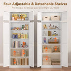 Polup Kitchen Pantry Cabinet, 86" Tall Metal Storage Cabinet with Doors - Image 5