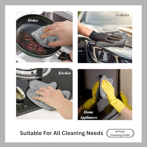 Microfiber Cleaning Cloth for Kitchen & households, Towels for Cars. - Image 3