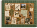 16x20 Boho Decorative Bulletin Board for Home Office Wall Decor,Sage Green by FOLKOR