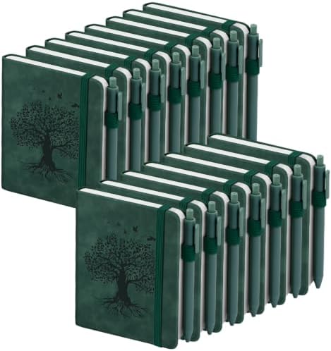 15 Pack Pocket Notebooks A6 Small Notebook Total 1800 Pages 100 GSM by ALKALO