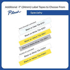 Brother Genuine P-Touch TZE-S951 Tape, 1" (0.94") Wide Extra-Strength Adhesive Laminated Tape,Black on Matte Silver,Laminated for Indoor or Outdoor,Water-Resistant, 0.94" x 26.2' (24mm x 8M), TZES951 - Image 4