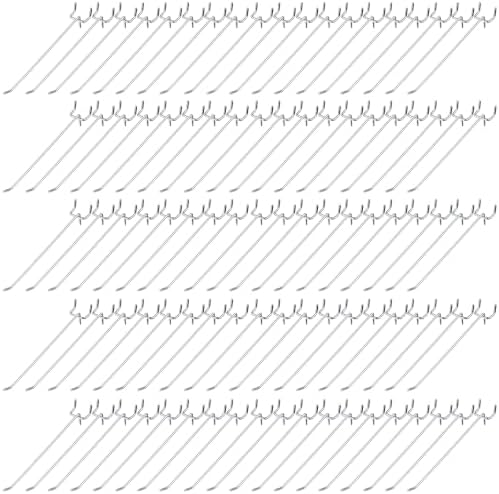 Funrous 100 Pack Hooks for Pegboard Stainless Steel Garage, 8 Inch by Funrous