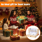 Novabright Book Folding Tools with Drawer Wooden Book Decorative Folding Stand 12" x 12" Multipurpose Portable Adjustable Fold Stand with Storage Function for Xmas Gift, Books not Included - Image 6