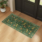 DUKINO 2x4 Rug for Entryway, Animal Washable Runner Rug for Kitchen, Green - Image 6
