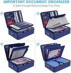 ENGPOW Fireproof Document Organizer Bag with Lock ＆ Accordion File Folder - Image 3