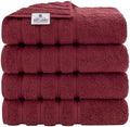 American Soft Linen 100% Cotton Luxury Turkish Towels, 4 PC Bath Towel Set by AmericanSoftLinen