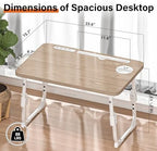 Lap Desk for Bed Adjustable Height with USB Port 23.6" x15.7" Desktop - Image 4