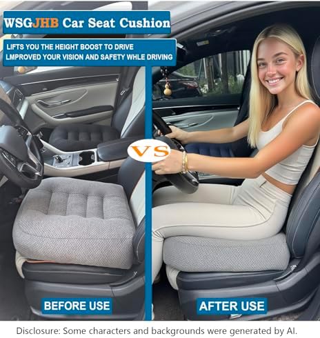 WSGJHB Large Seat Cushion, Extra Thick Booster Seat Cushions Long Sitting - Image 5