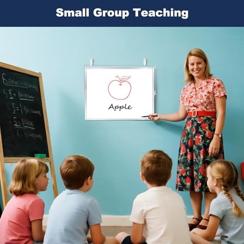 TSJ OFFICE Small White Board - 18 X 14 Inches Silver Framed Dry Erase Board - Image 6