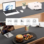 Aothia Leather Desk Pad Protector, Office Desk Mat, Large Mouse Pad, Laptop Desk Pad, Non-Slip PU Leather Desk Blotter, Waterproof Desk Writing Pad for Office and Home (Grey, 55" x 17") - Image 6