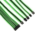 Thermaltake TtMod Sleeve Extension Power Supply Cable Kit ATX/EPS/8-pin PCI-E/6-pin PCI-E with Combs, Green/Black AC-034-CN1NAN-A1 by Thermaltake