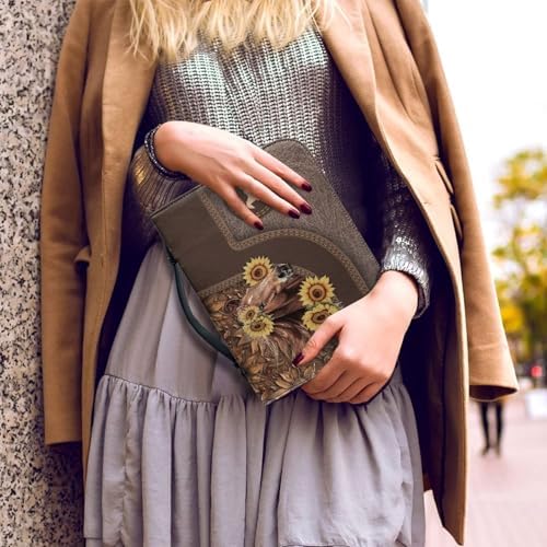 Women Bible Cover Case with Top Handle Tribal Horse Print Men Bible Book Cover Church Bag Carrying Case with Pocket - Image 5
