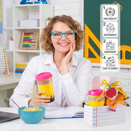12 Set Pencil Teacher Coffee Cup Bulk Drink Holder Back to School Supply - Image 5