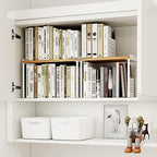 Mitus Stacking Wood Shelf Organizer, Counter Cabinet Storage Rack, 12 inch - Image 4