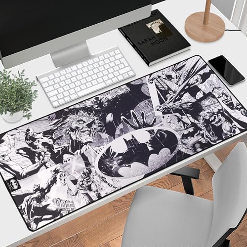 SUBSONIC Batman Mouse Pad XXL 35x15 in – Gaming Desk Mat Extra Large - Image 6