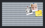 PinPix 20x12 inch Cork Bulletin Board. This Decorative Framed Pin Board Comes with Diamond Pattern in Grey and Blue Design and Satin Black. Ideal for Home, Office Decor or School (PinPix-227) by PinPixBulletinBoards