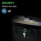 SentrySafe Black Fireproof Document Box with Key Lock, Safe Secures Files and Documents for Home or Office, 0.61 Cubic Feet, 13.6 x 15.3 x 12.1 inches, 1170 - Image 3