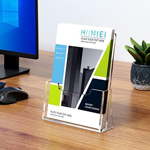 HIIMIEI Brochure Holder 8.5 x 11 inches, Acrylic Flyer Holder with 2 Pack - Image 5