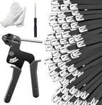 300PCS Cable Ties Kit, 11.8 Inch Heavy Duty Black Metal Zip Ties by YoufocusonlovinglifeWefocusonsimplifyingit