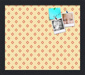 PinPix 15x13 inch Cork Bulletin Board. This Decorative Framed Pin Board Comes with Diamonds in Red and Yellow Design and Satin Black. Ideal for Home, Office Decor or School (PinPix-333) by PinPixBulletinBoards
