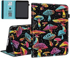 Case for Samsung Galaxy Tab S10 FE Plus 13.1 Inch 2025 Model (SM-X620/X626),Card Slot PU Leather TPU Case Pen Holder Auto Wake Sleep,Aesthetic Mushroom by Unknown