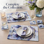 Pimpernel Blooms in Lilac, Rectangular Placemats - Set of 4 - Image 7