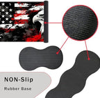 Keyboard Wrist Rest and Mouse Pad with Wrist Support Set Ergonomic Coaster,Memory Foam,Easy Typing Pain Relief,Large XL Desk Mat 31.5"x 11.8",Bald Eagle American Flag - Image 3