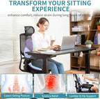 FLORICH Seat Cushion Lumbar Support Pillow for Office Chair, Car Lower Back Support, Ergonomic Desk Chair Pillow for Butt and Back Support of Memory Foam Seat Pad(Purple) - Image 6