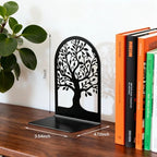 HappyHapi 7 Pair Book Ends, Metal Bookends for Shelves, Decorative Bookends - Image 3