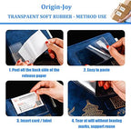 Origin-Joy 35 PCS Self Adhesive Index Card Pockets with Top Open, Clear Plastic Label Holder for Cards of Note, Library and Business, Adhesive Label Pockets & Card Holder (3.75 x 2 inch) - Image 4