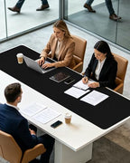 YSAGi Leather Desk Pad Protector, Office Desk Mat, Large Mouse Pad, Non-Slip PU Leather Desk Blotter, Laptop Desk Pad, Waterproof Desk Writing Pad for Office and Home (Black,55" x 17.2") - Image 2