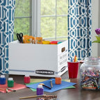 Bankers Box 12-Pack Basic-Duty File Storage Box with Lid, Letter/Legal - Image 5