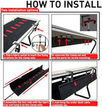 No Drill Under Desk Cable Management Tray, 36" Desk Cable Organizer - Image 6