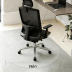 Office Chair Mat for Carpet - 36x36 Inch Plastic Computer Desk Floor Protectors for Chairs Clear Under Desk Rug Pad for Rolling Gaming Chair - Image 7