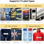 SUPVAN G15M Mini Portable Label Maker Machine with 4 Continuous Tapes - Image 2