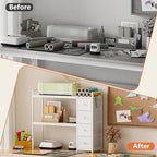 VENNQD Desktop Shelf Stand Compatible with Cricut Maker and Cricut Explore Air Series Stand Legs, Craft Desk Accessories and Space Organizer (White) - Image 7