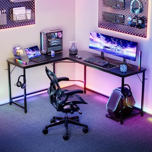 66" L Shaped Gaming Desk Reversible Corner Desk for Home Office - Image 2